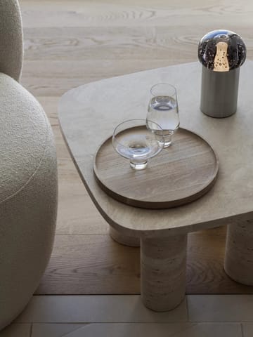 Volos bijzettafel S 52x52 cm - Travertine - blomus