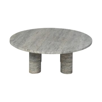 Volos salontafel L Ø75 cm - Silver Travertine - blomus