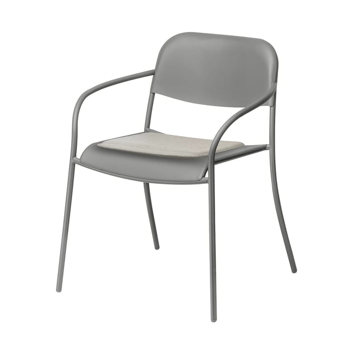 Zitkussen voor YUA stoel en YUA lounge chair, Melange grey blomus