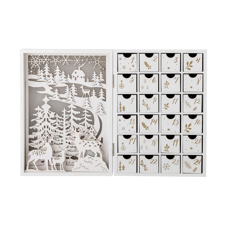 Elimar adventskalender met verlichting - Wit - Bloomingville