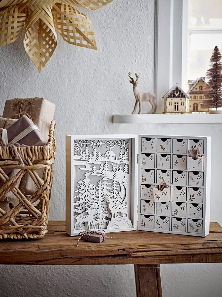 Elimar adventskalender met verlichting - Wit - Bloomingville