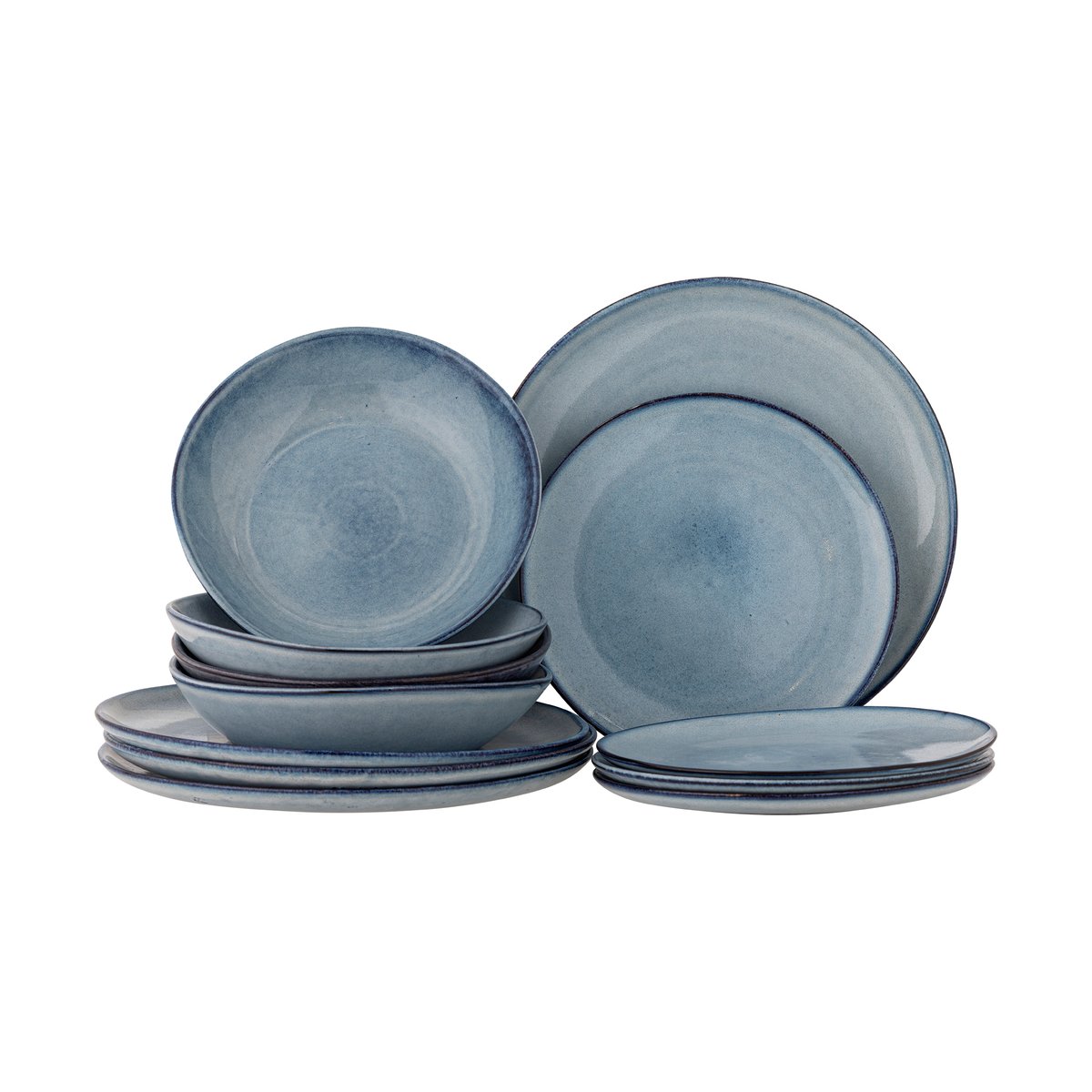 Bloomingville Sandrine servies 12-delig Blauw