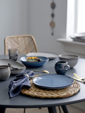 Sandrine servies 12-delig - Blauw - Bloomingville