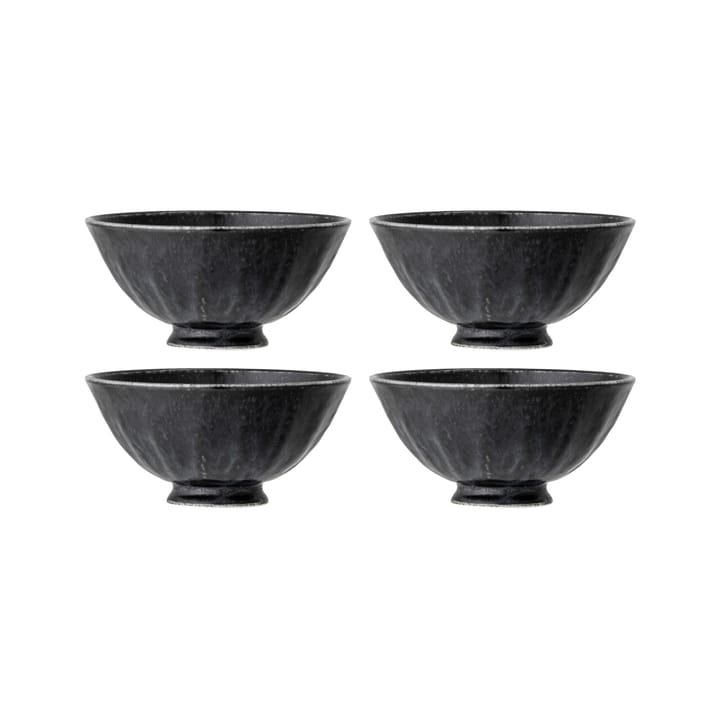 Yoko kom 13,5 cm 4-pack, Zwart Bloomingville