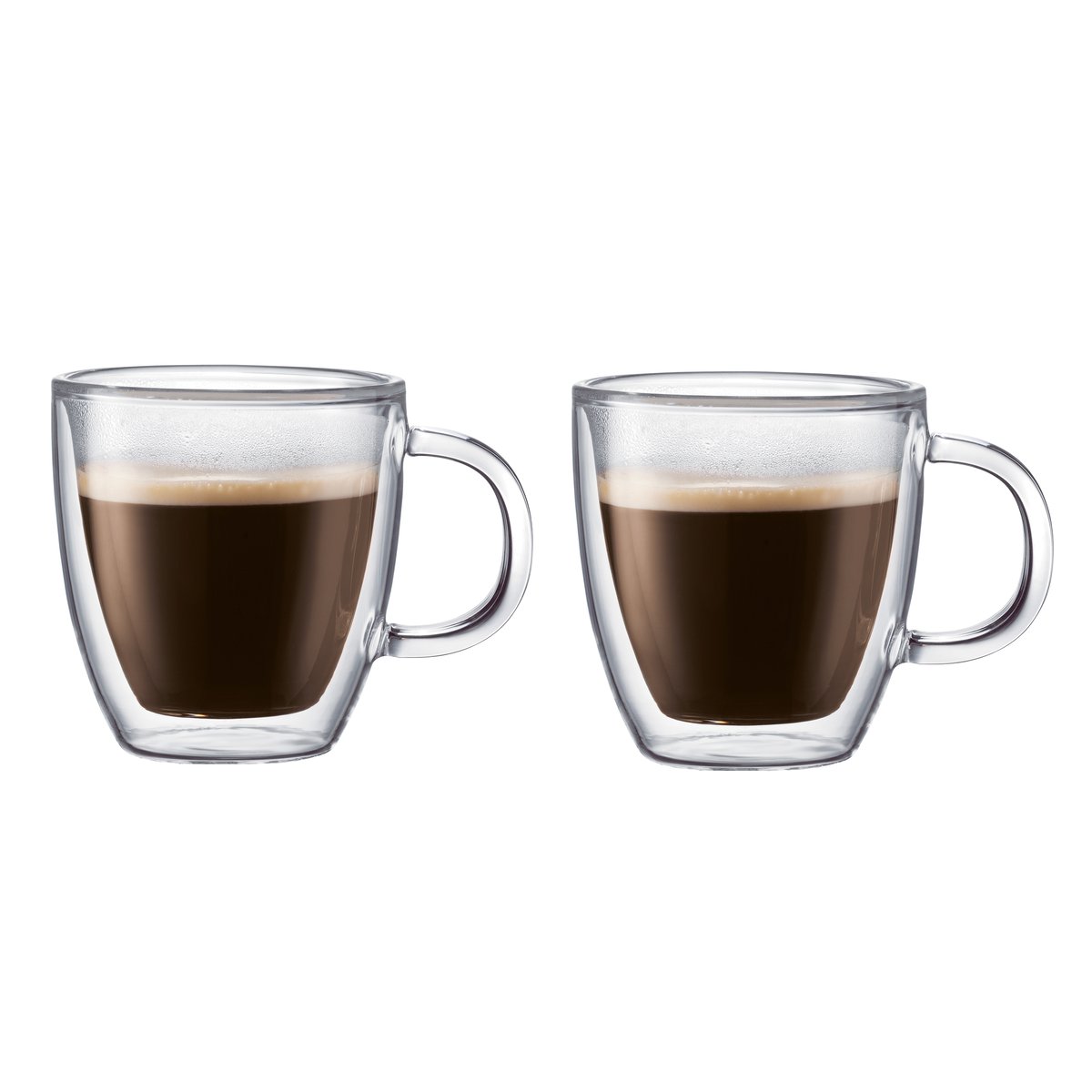 Bodum Bistro dubbelwandig glas met handvat 2-pack 0,3 l.