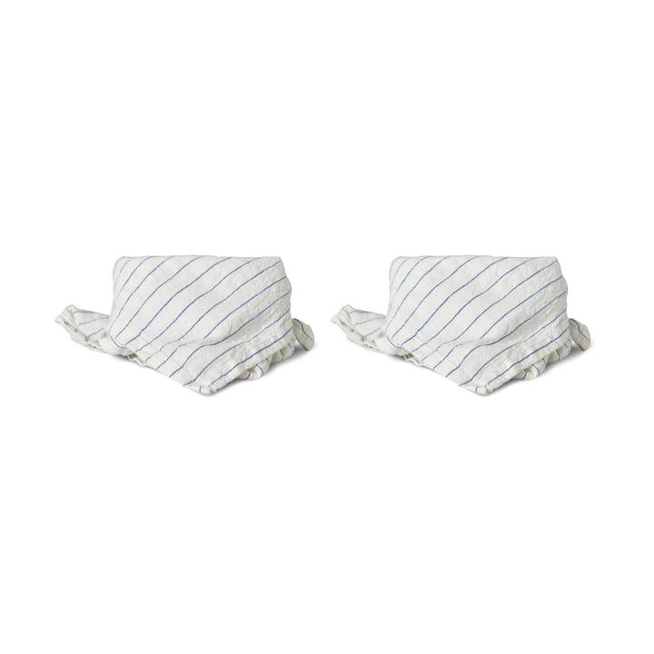 Archipel stoffen servet 40x40 cm 2-pack - Wit - Boel & Jan