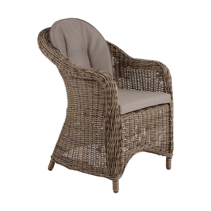 Eads armstoel met zitkussen, Natuur-beige Brafab