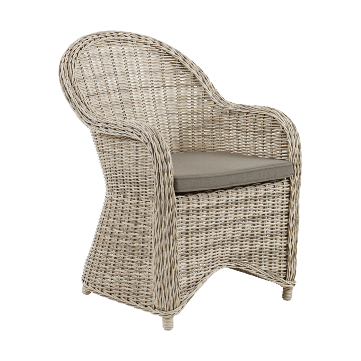 Paulina armstoel met zitkussen, Beige-beige Brafab