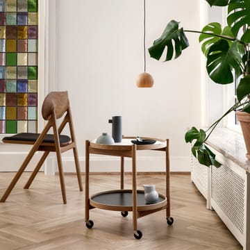 Bølling Tray Table model 50 roltafel - earth, zwartgelakt eikenhouten onderstel - Brdr. Krüger