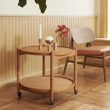 Bølling Tray Table model 60 roltafel - earth, rookgeolied eikenhouten onderstel - Brdr. Krüger