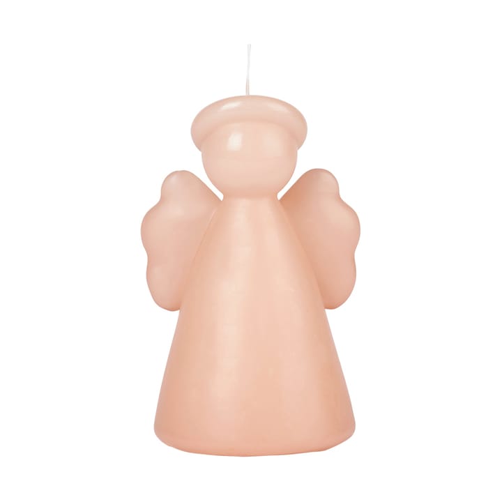 Angel sculpture kaars 14 cm - Dusty peach rose - Broste Copenhagen