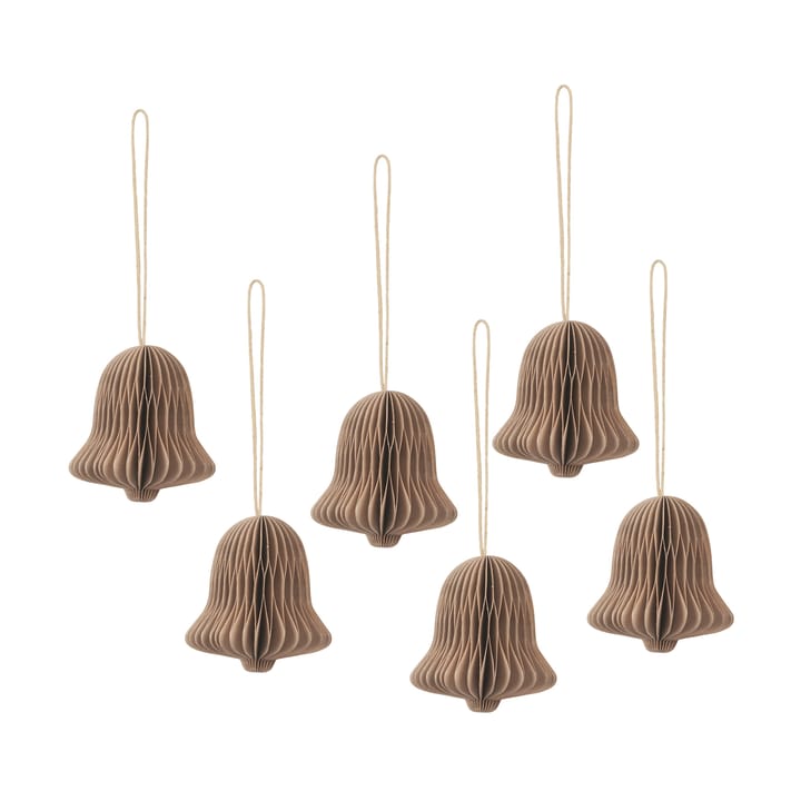 Chime bel kerstornament - Natural brown - Broste Copenhagen