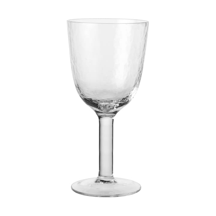 Hammered witte wijn glas 30 cl - Helder - Broste Copenhagen