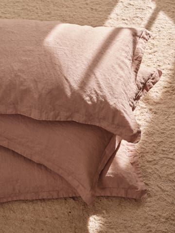 Linn kussenhoes 40x60 cm - Mauve pink - Broste Copenhagen