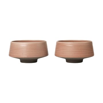 Miko schaal Ø14 cm 2-pack - Dusty pink - Broste Copenhagen