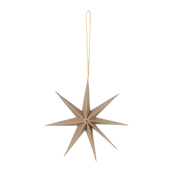 Star papieren ster Ø15 cm - Natural brown - Broste Copenhagen