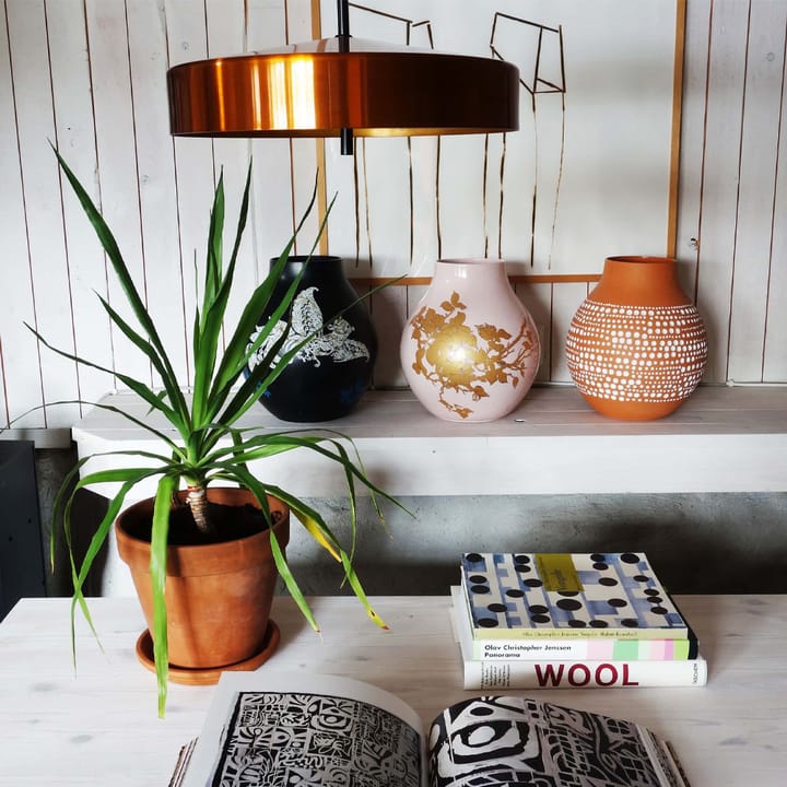 Cymbal Hanglamp, rood mat, zwart snoer, ø46 cm Bsweden