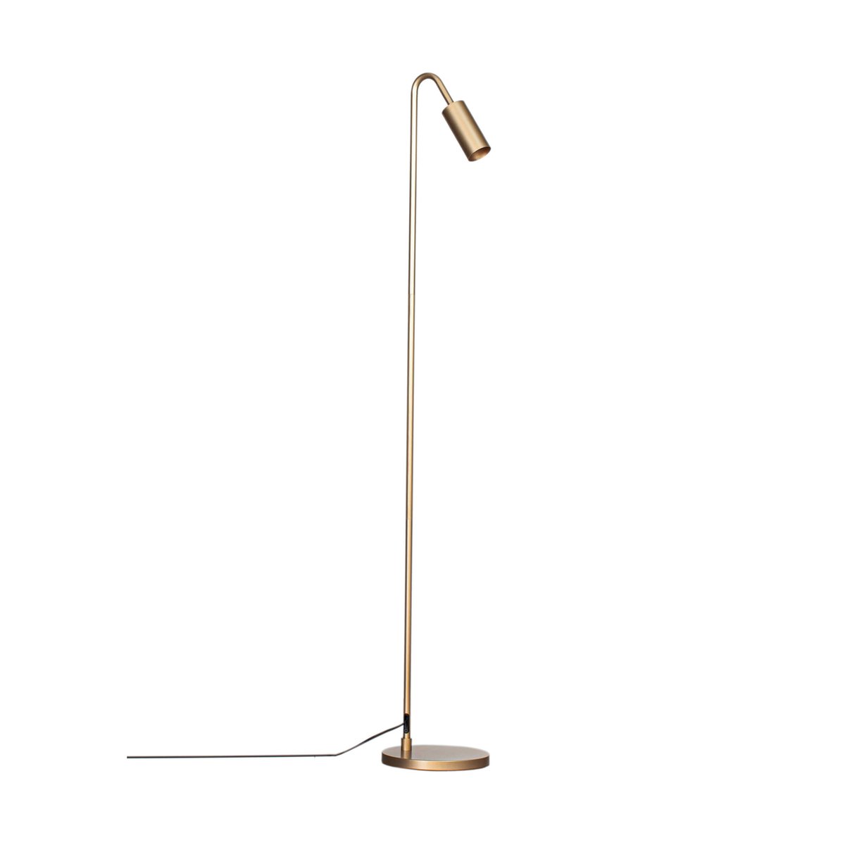 By Rydéns Curve vloerlamp 146 cm Mat goud