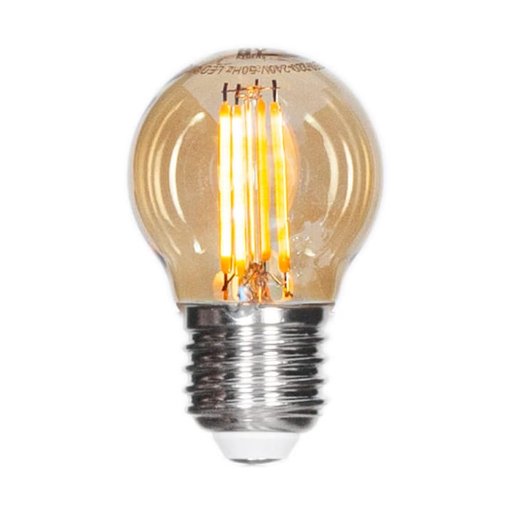 Dimbare LED-filamentlamp bol E27 4W - Amber Ø4,5 cm - By Rydéns