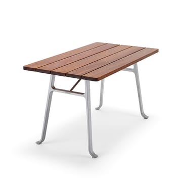 Seriff tafel - Mahonie olie, onbewerkt aluminium frame - Byarums bruk