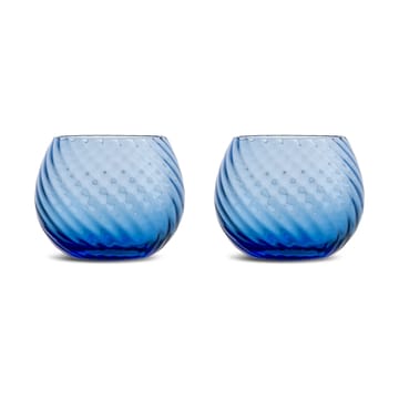 Opacity waterglas 22 cl 2-pack - Blauw - Byon