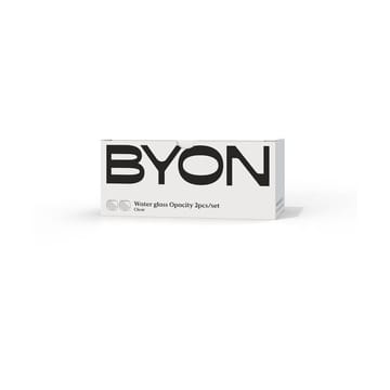 Opacity waterglas 22 cl 2-pack - Helder - Byon