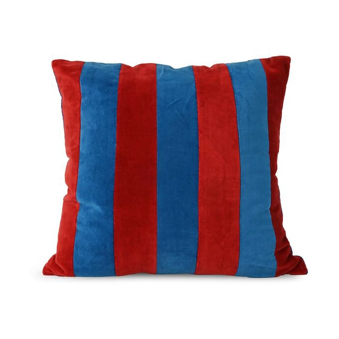 Pathi kussen M 45x45 cm - Blauw-rood - Byon