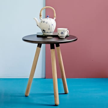 Area tafel/kruk Ø40 cm - White, poten in teak - Cane-line