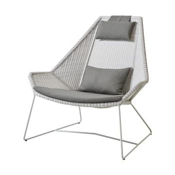 Breeze loungestoel kussenset met hoge rug  - Cane-line Natté taupe - Cane-line