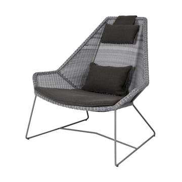 Breeze loungestoel kussenset met hoge rug  - Focus grey - Cane-line