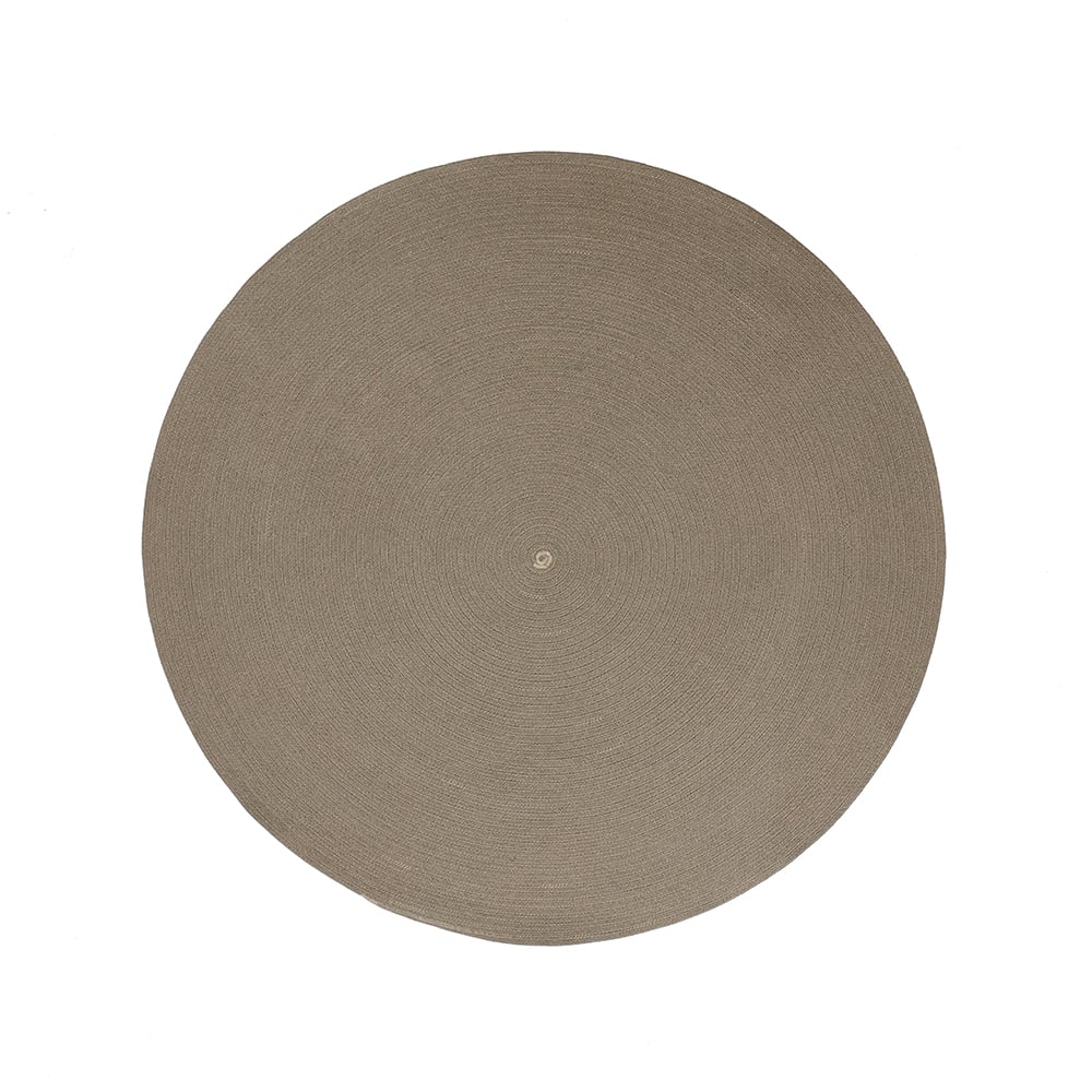 Cane-line Circle vloerkleed rond Taupe, Ø140cm, 140 cm