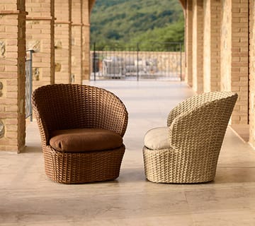 Coast loungefauteuil swivel - Sand (Flat Weave) - Cane-line