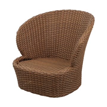 Coast loungefauteuil swivel - Umber brown (Flat Weave) - Cane-line