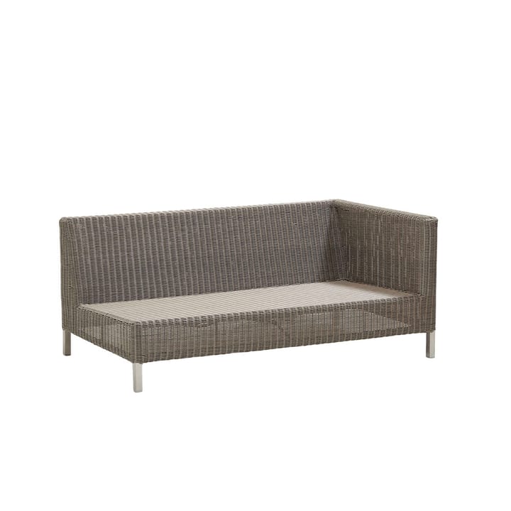 Connect modulaire bank - 2-zits taupe, links - Cane-line