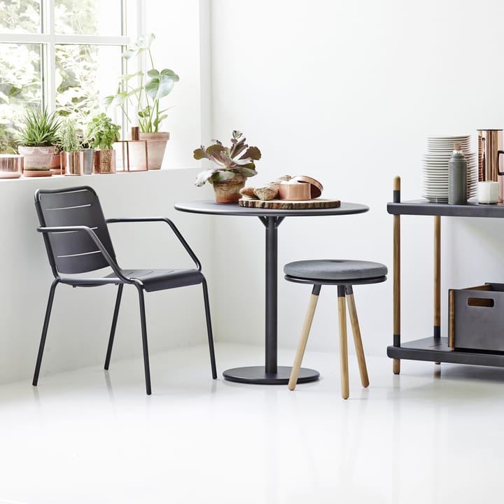 Go tafel Ø80 cm, Lava grey-lava grey Cane-line