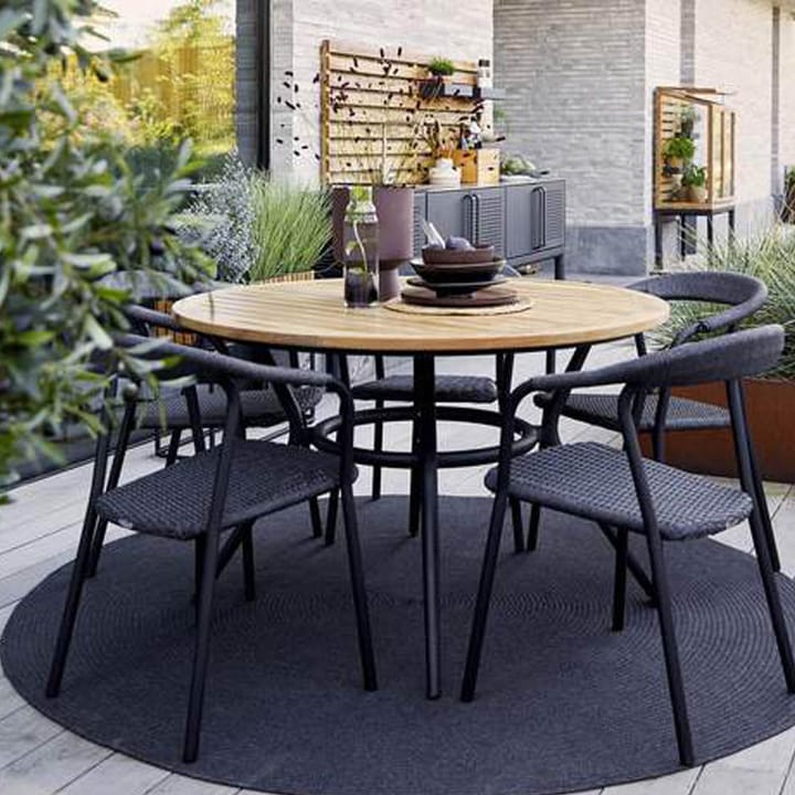 Joy eettafel rond - Dark grey-lichtgrijs Ø144 cm - Cane-line