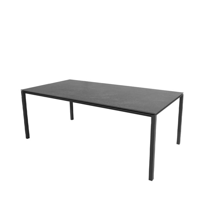 Pure eettafel - Fossil black-lava grey 200x100 cm - Cane-line