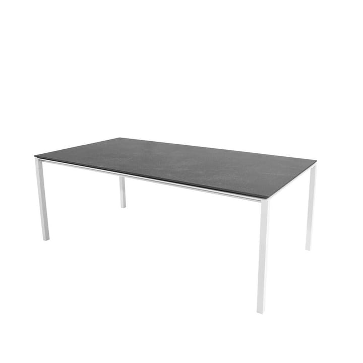 Pure eettafel - Fossil black-wit 200x100 cm - Cane-line