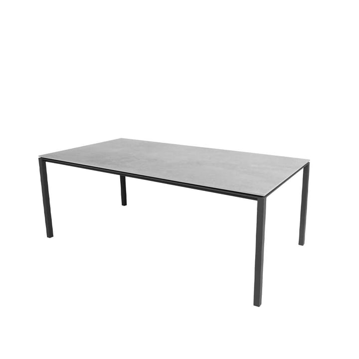 Pure eettafel - Fossil grey-lava grey 200x100 cm - Cane-line