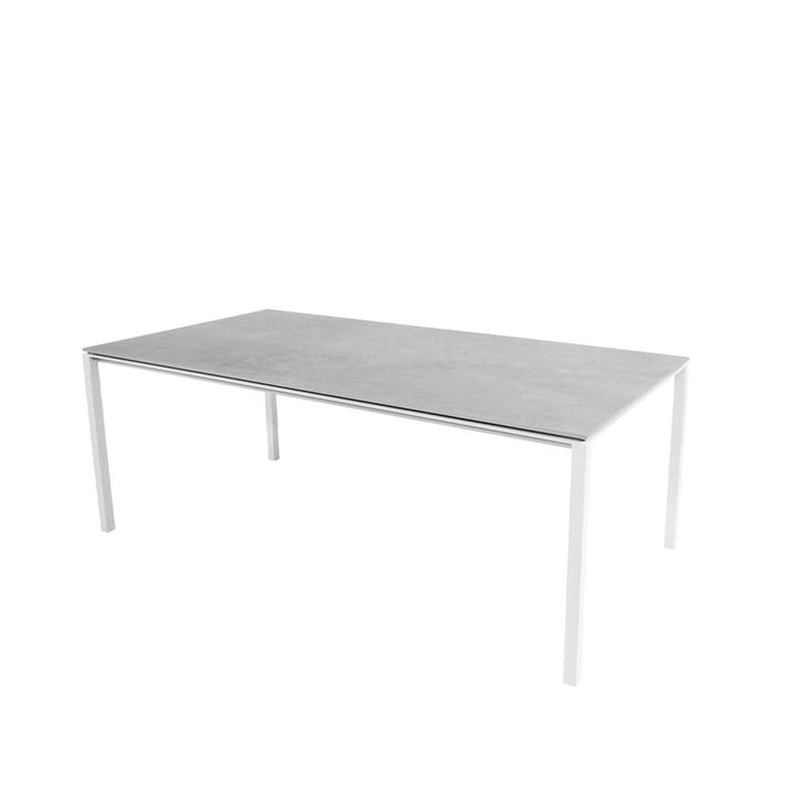 Pure eettafel - Fossil grey-wit 200x100 cm - Cane-line