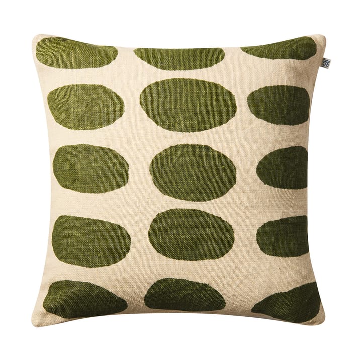 Asim kussenhoes 50x50 cm - Beige-cactus green - Chhatwal & Jonsson