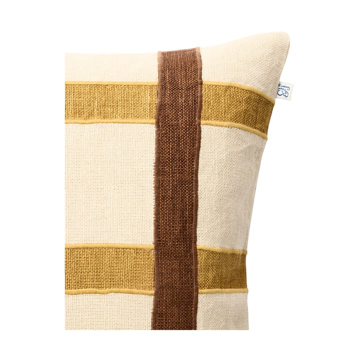 Kiran kussenhoes 50x50 cm, Spicy Yellow-Taupe Chhatwal & Jonsson