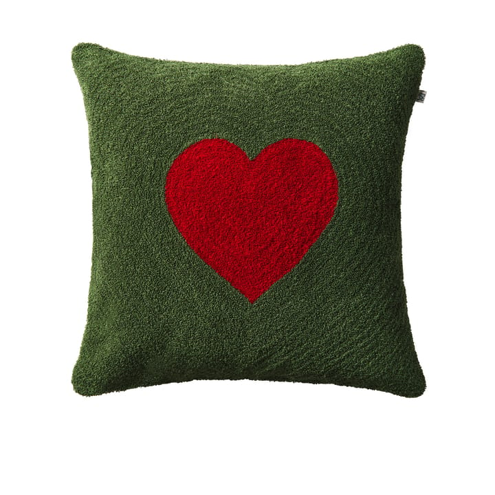 Love kussenhoes 50x50 cm - Forest green-red - Chhatwal & Jonsson