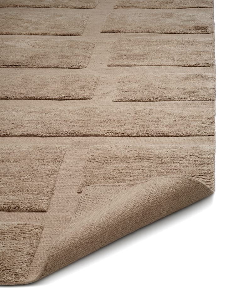 Bricks wollen vloerkleed 170x230 cm, Beige Classic Collection