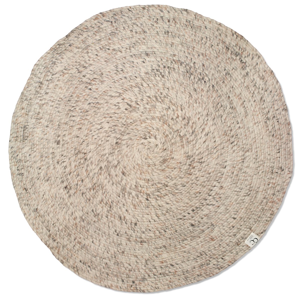 Classic Collection Merino wollen vloerkleed rond Ø200 cm Beige