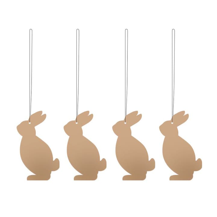 Easter Deco haas paashanger 4-pack - Cafe au lait - Cooee Design