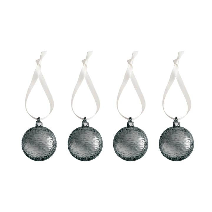 Gry Marble kerstbal Ø5 cm 4-pack, Smoke Cooee Design