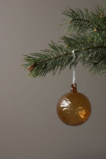 Gry Marble kerstbal Ø5 cm - Cognac - Cooee Design