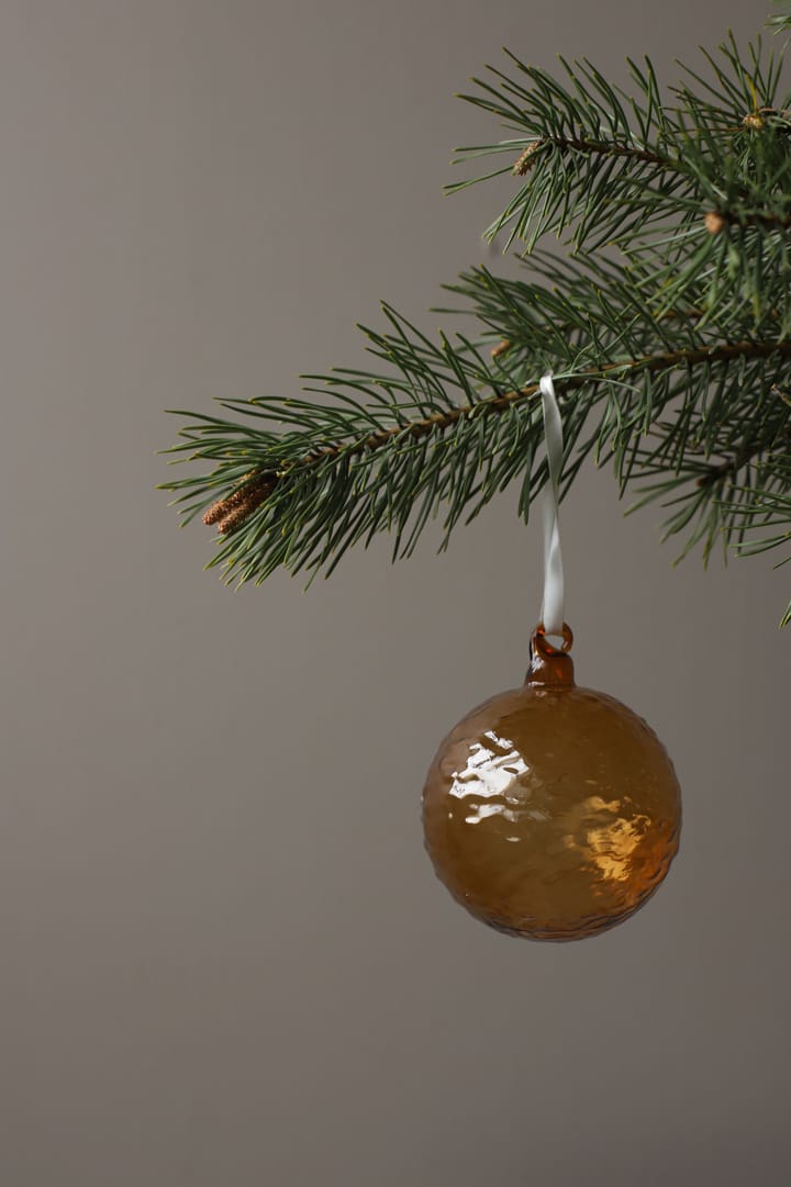 Gry Marble kerstbal Ø5 cm, Cognac Cooee Design