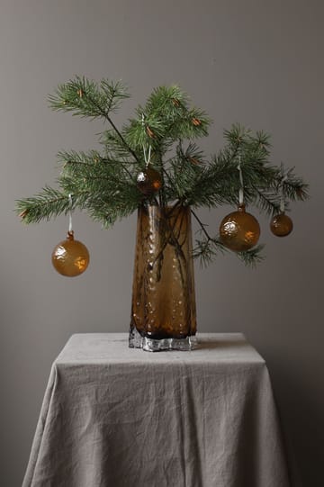 Gry Marble kerstbal Ø5 cm - Cognac - Cooee Design